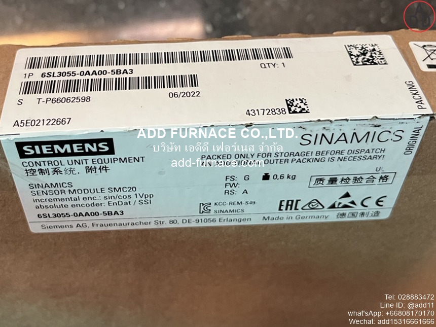 SIEMENS Single Motor Module 6sl3055-0aa00-5ba3(14)